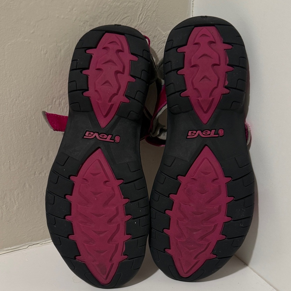 Teva Women's Open-Toe Sandals in Magenta Straps with Gray Footbed - Picture 5 of 6